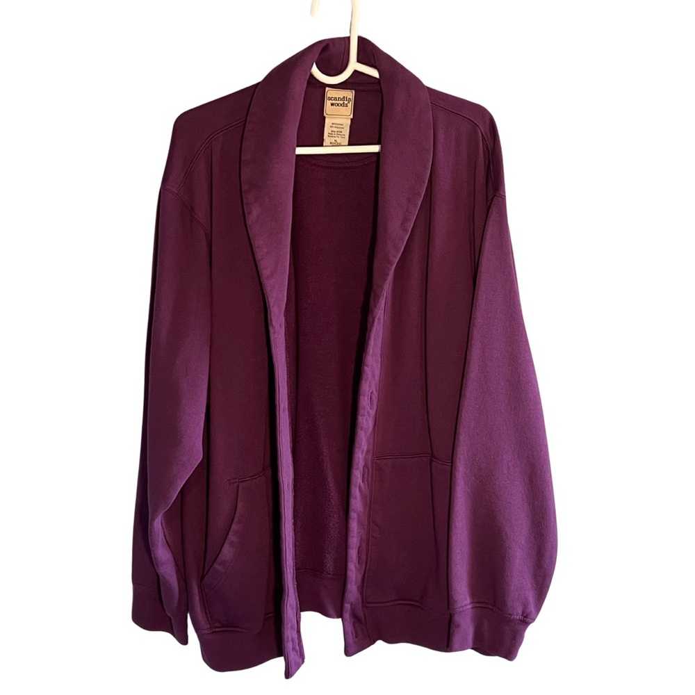 Scandia Woods XL Men's Purple Lightweight Cardigan Sweater